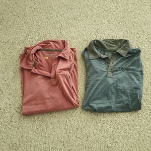EB travex men's polo/ golf shirts set of 2
